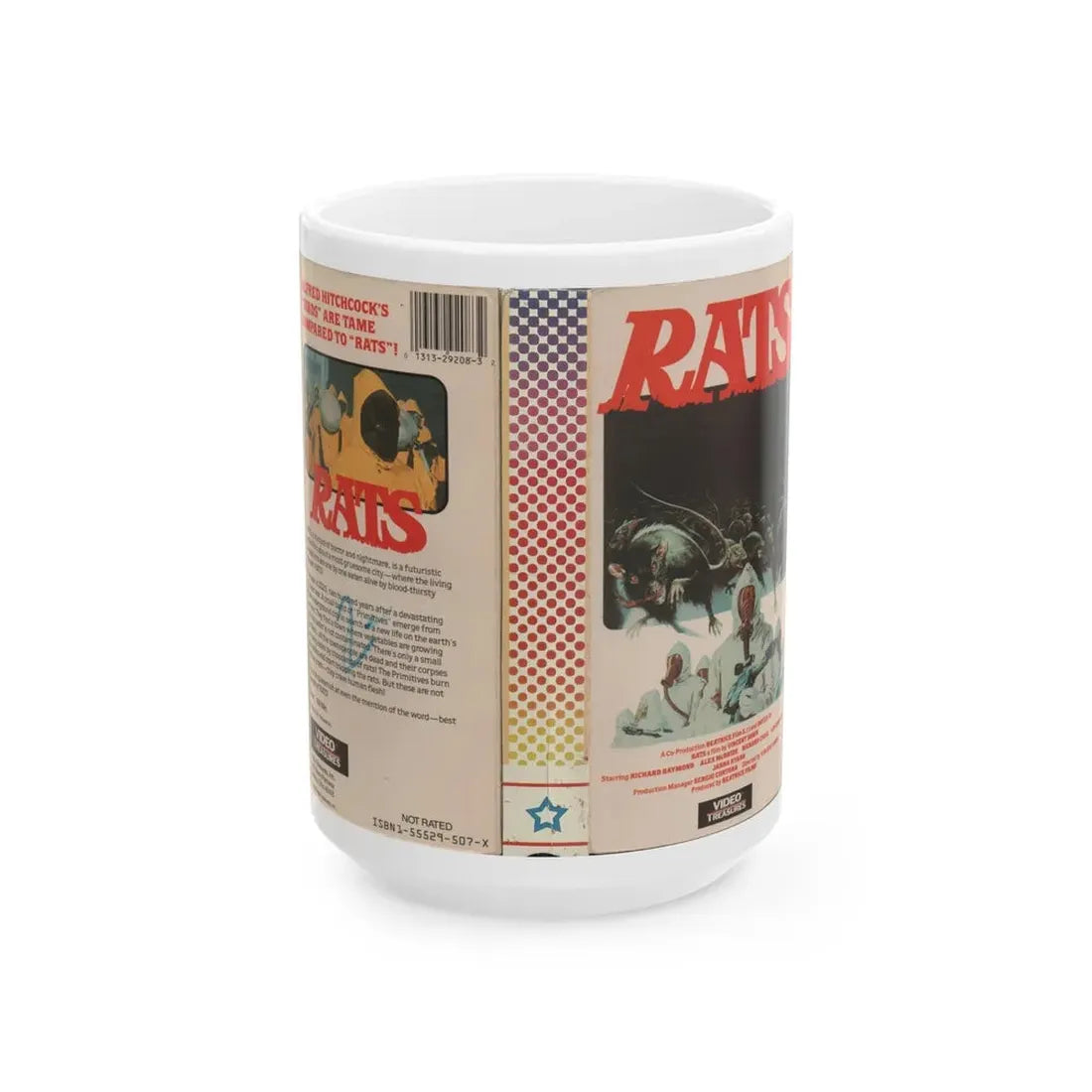 RATS (VHS COVER) - White Coffee Mug 15oz - Go Mug Yourself