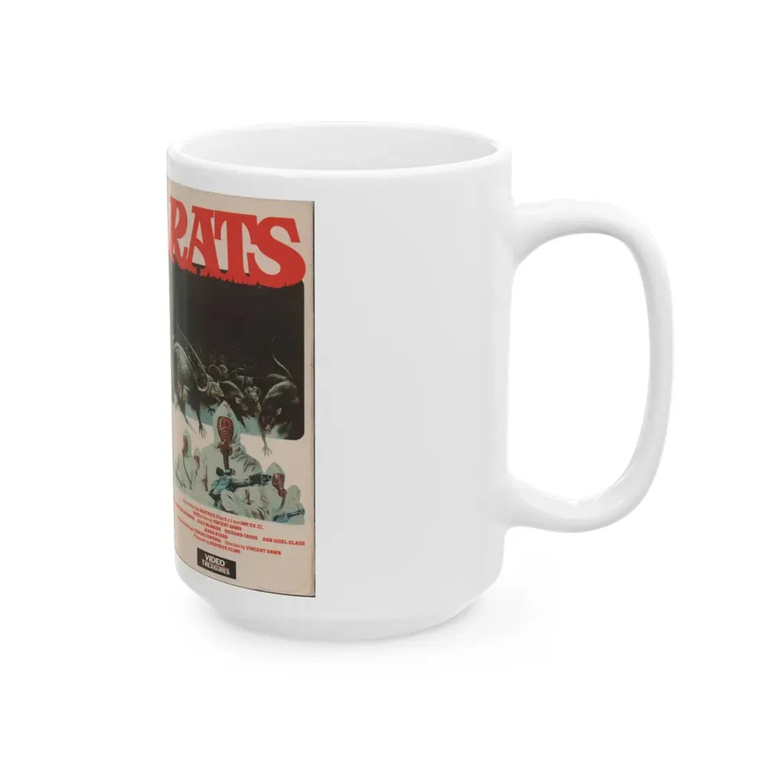 RATS (VHS COVER) - White Coffee Mug - Go Mug Yourself