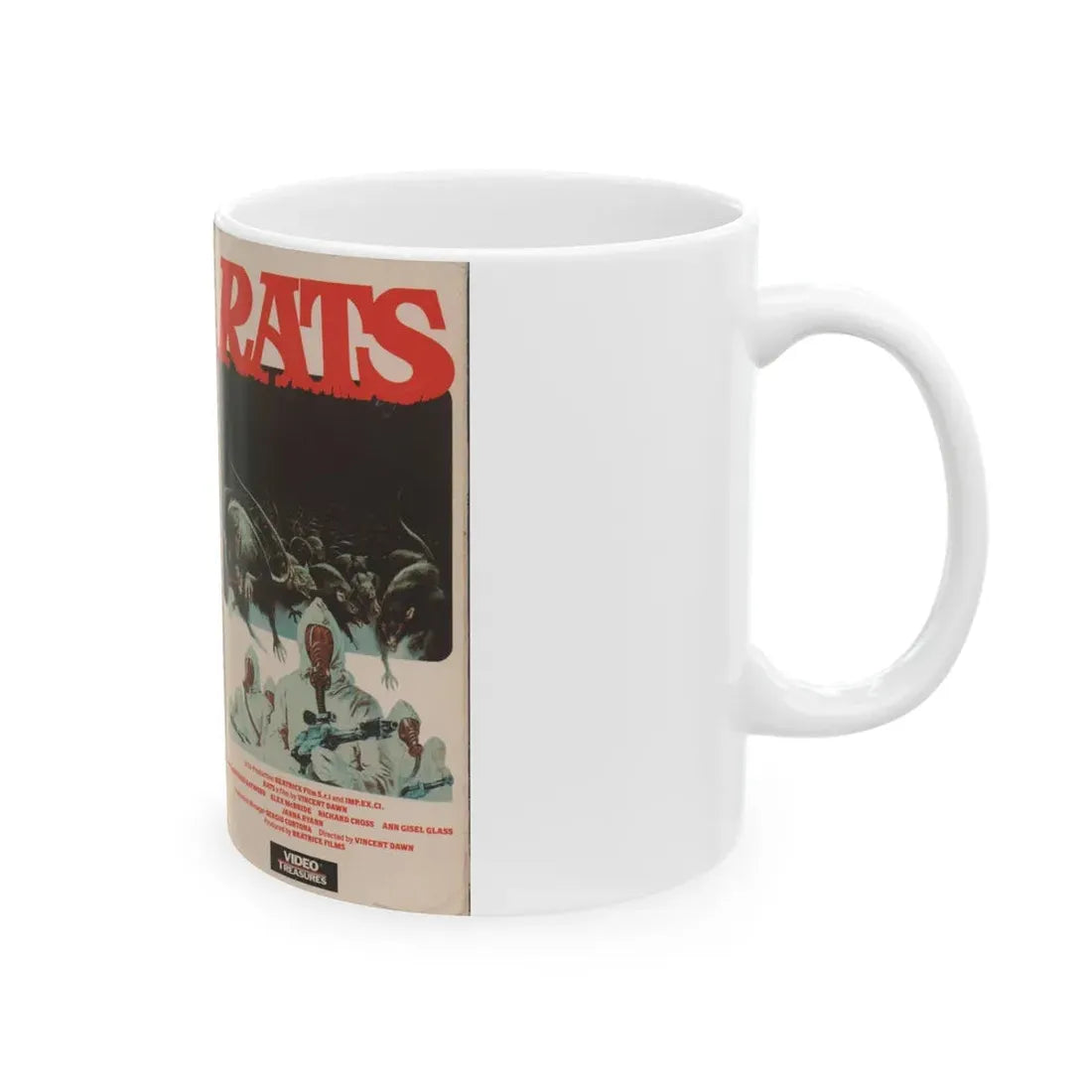 RATS (VHS COVER) - White Coffee Mug - Go Mug Yourself