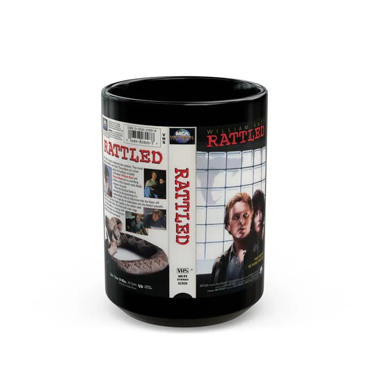 RATTLED (VHS COVER) - Black Coffee Mug 15oz - Go Mug Yourself