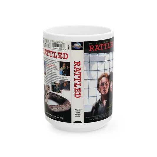 RATTLED (VHS COVER) - White Coffee Mug-15oz-Go Mug Yourself