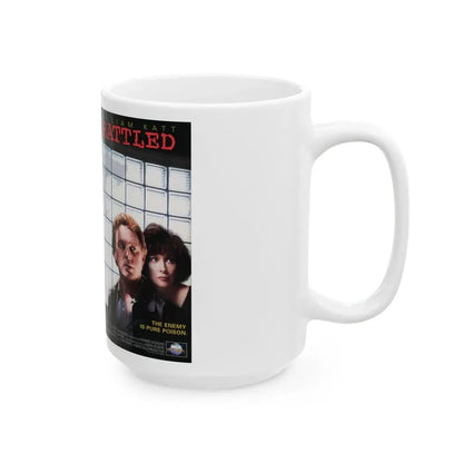 RATTLED (VHS COVER) - White Coffee Mug - Go Mug Yourself