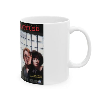 RATTLED (VHS COVER) - White Coffee Mug - Go Mug Yourself