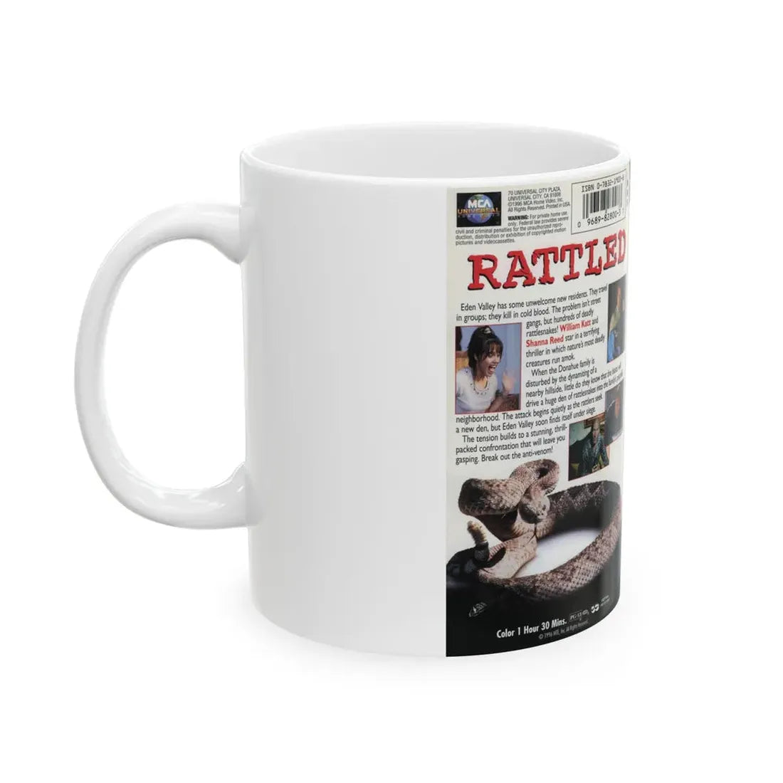 RATTLED (VHS COVER) - White Coffee Mug - Go Mug Yourself