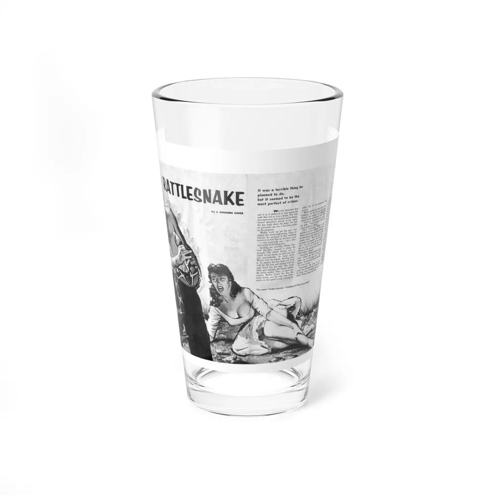 Rattlesnake, Adam magazine, May 1959 (Magazine Illustration) Pint Glass 16oz-16oz-Go Mug Yourself