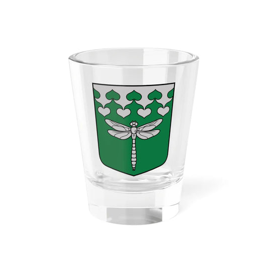 Raņķu pagasta ģerbonis (Latvia) (Coat of Arms) Shot Glass 1.5oz 1.5oz - Go Mug Yourself