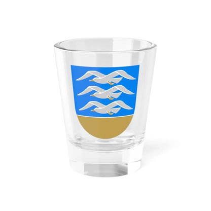 Rauman mlk.vaakuna (Finland) (Coat of Arms) Shot Glass 1.5oz 1.5oz - Go Mug Yourself
