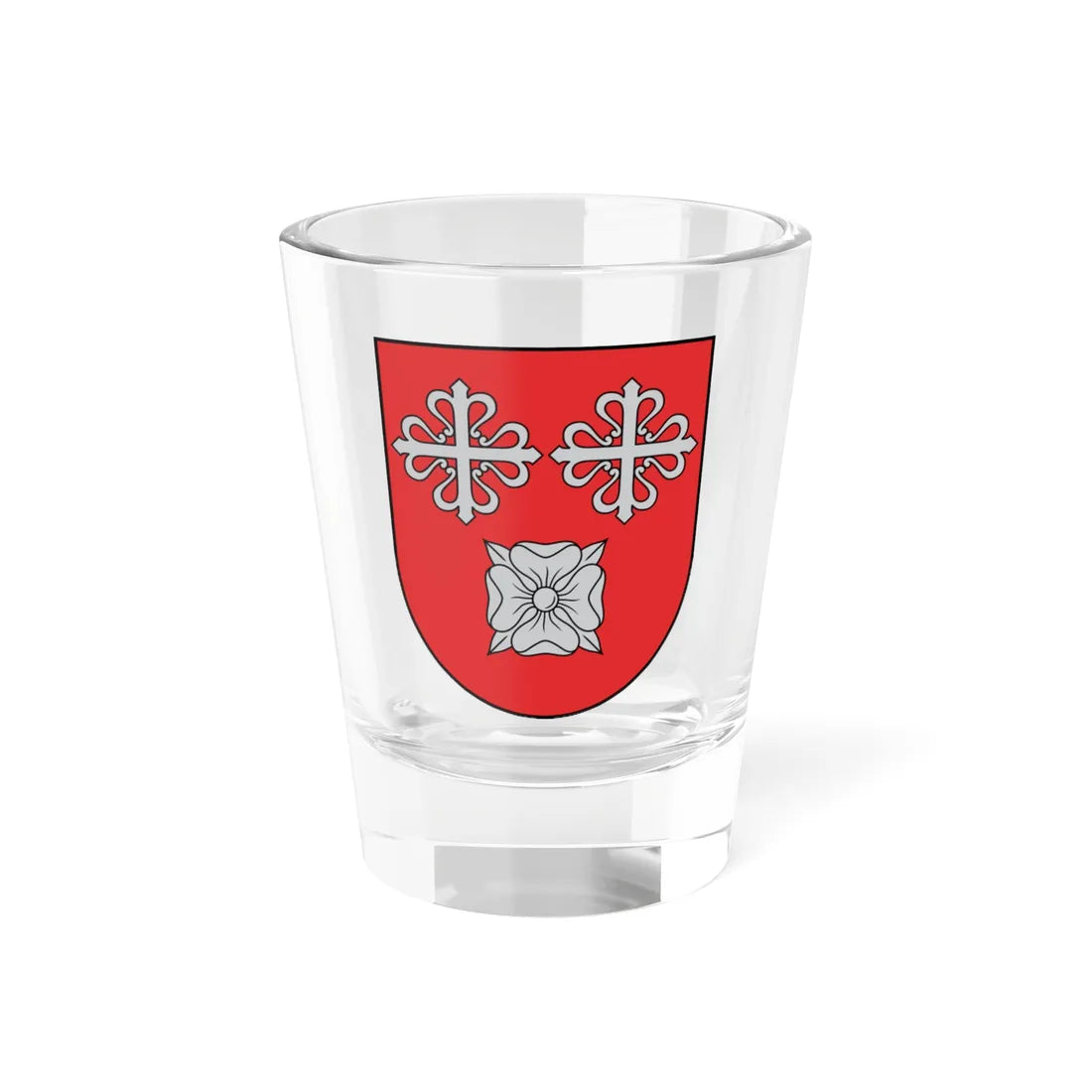 Raunas novads COA (Latvia) (Coat of Arms) Shot Glass 1.5oz 1.5oz - Go Mug Yourself