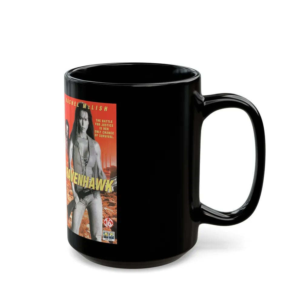 RAVENHAWK (VHS COVER) - Black Coffee Mug-Go Mug Yourself