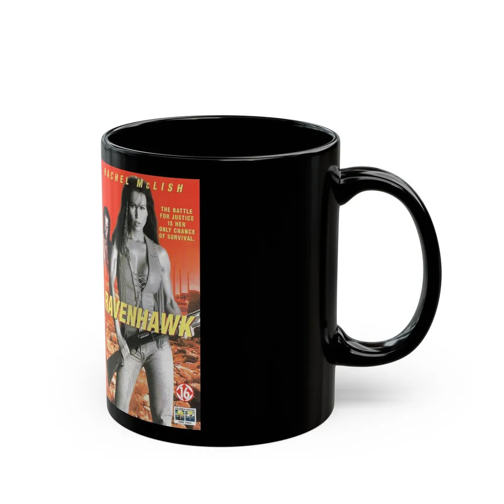 RAVENHAWK (VHS COVER) - Black Coffee Mug-Go Mug Yourself