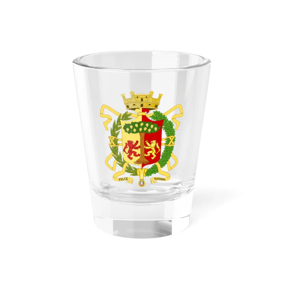Ravenna-Stemma (Italy) (Coat of Arms) Shot Glass 1.5oz 1.5oz - Go Mug Yourself