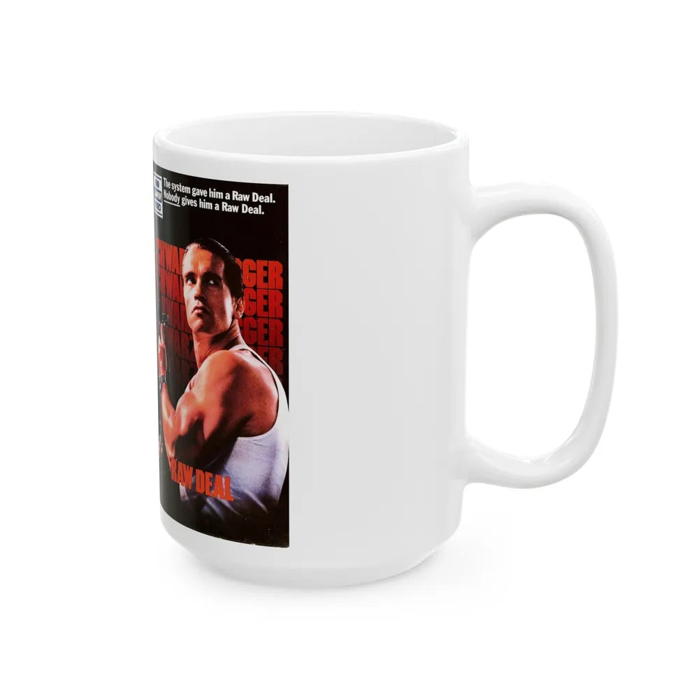 RAW DEAL (VHS COVER) - White Coffee Mug-Go Mug Yourself