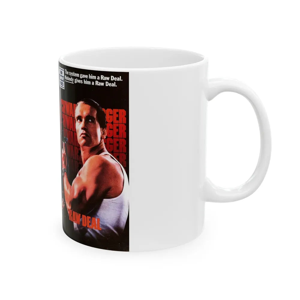 RAW DEAL (VHS COVER) - White Coffee Mug-Go Mug Yourself