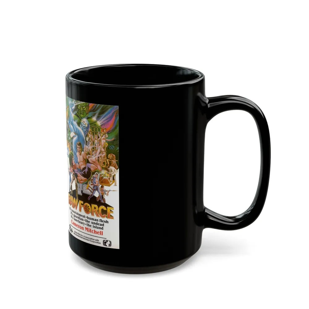 RAW FORCE (VHS COVER) - Black Coffee Mug-Go Mug Yourself