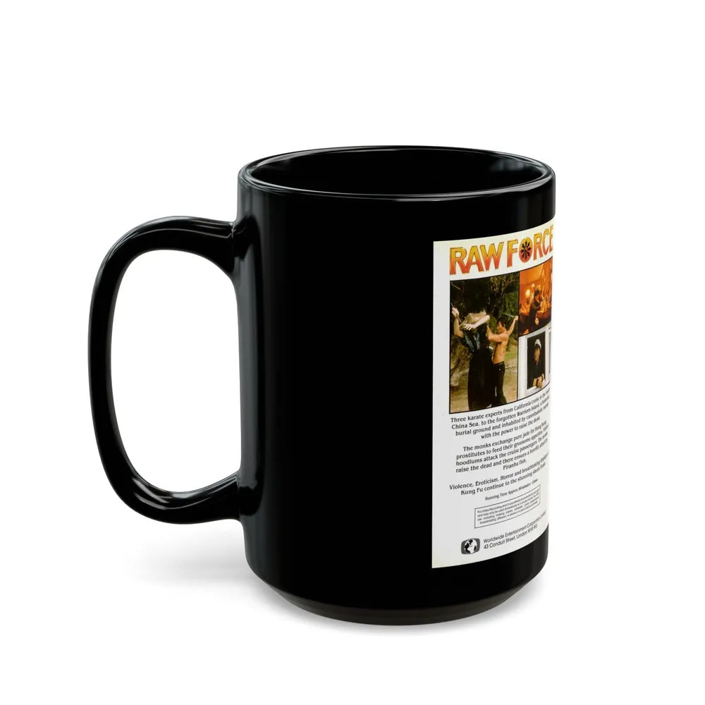 RAW FORCE (VHS COVER) - Black Coffee Mug-Go Mug Yourself