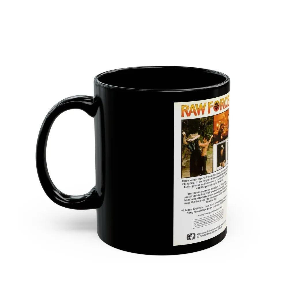 RAW FORCE (VHS COVER) - Black Coffee Mug-Go Mug Yourself