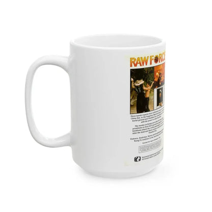 RAW FORCE (VHS COVER) - White Coffee Mug - Go Mug Yourself