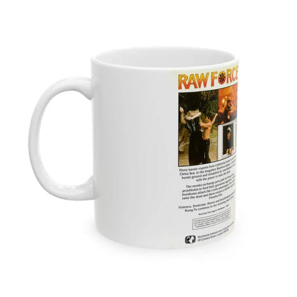 RAW FORCE (VHS COVER) - White Coffee Mug - Go Mug Yourself