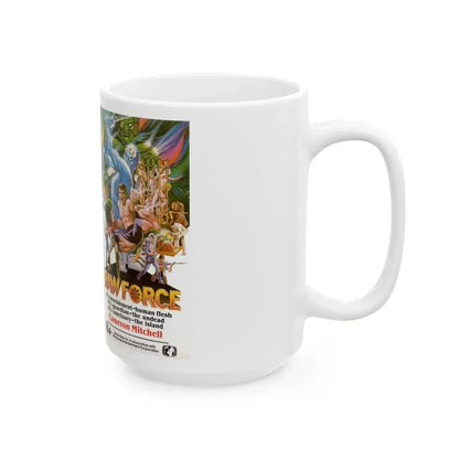 RAW FORCE (VHS COVER) - White Coffee Mug - Go Mug Yourself
