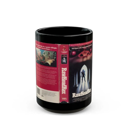RAW HEAD REX (VHS COVER) - Black Coffee Mug 15oz - Go Mug Yourself