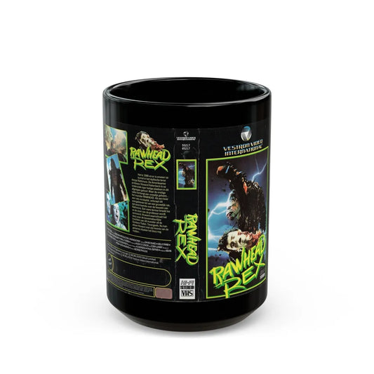 RAWHEAD REX (VHS COVER) - Black Coffee Mug-15oz-Go Mug Yourself