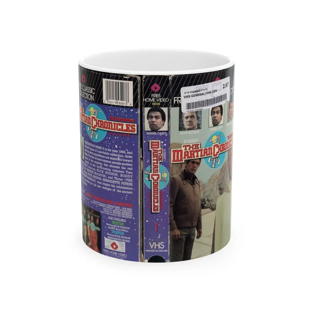 RAY BRADBURYS THE MARTIAN CHRONICLES VOLUME 1 THE EXPEDITIONS (VHS COVER) - White Coffee Mug-11oz-Go Mug Yourself