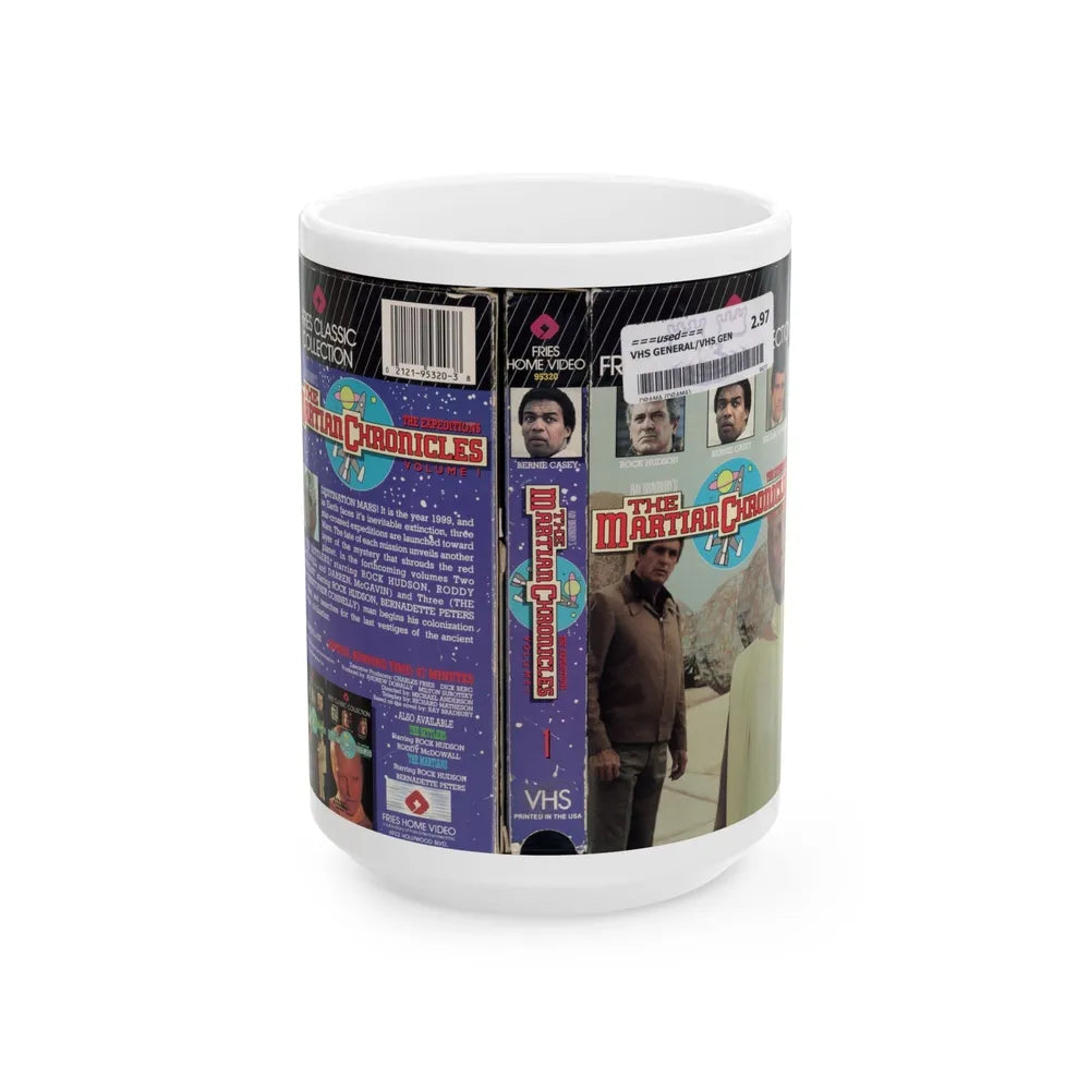 RAY BRADBURYS THE MARTIAN CHRONICLES VOLUME 1 THE EXPEDITIONS (VHS COVER) - White Coffee Mug-15oz-Go Mug Yourself