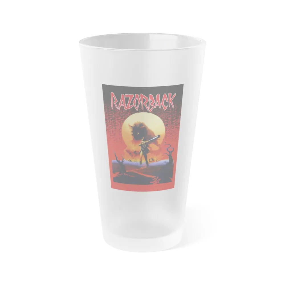 RAZORBACK (2) 1984 Movie Poster - Frosted Pint Glass 16oz-Go Mug Yourself