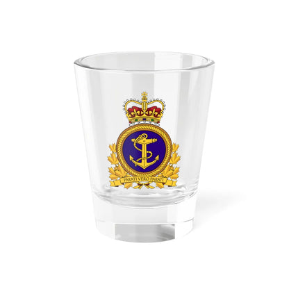 RCN Emblem (Canada) (Coat of Arms) Shot Glass 1.5oz 1.5oz - Go Mug Yourself