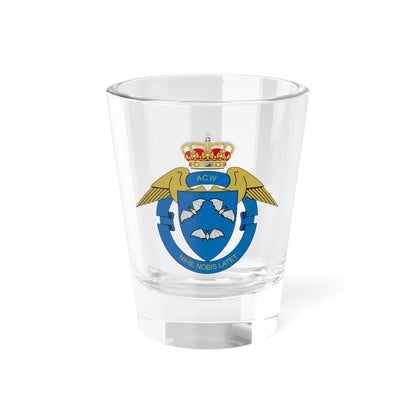 RDAF Air Control Wing (Denmark) (Coat of Arms) Shot Glass 1.5oz 1.5oz - Go Mug Yourself