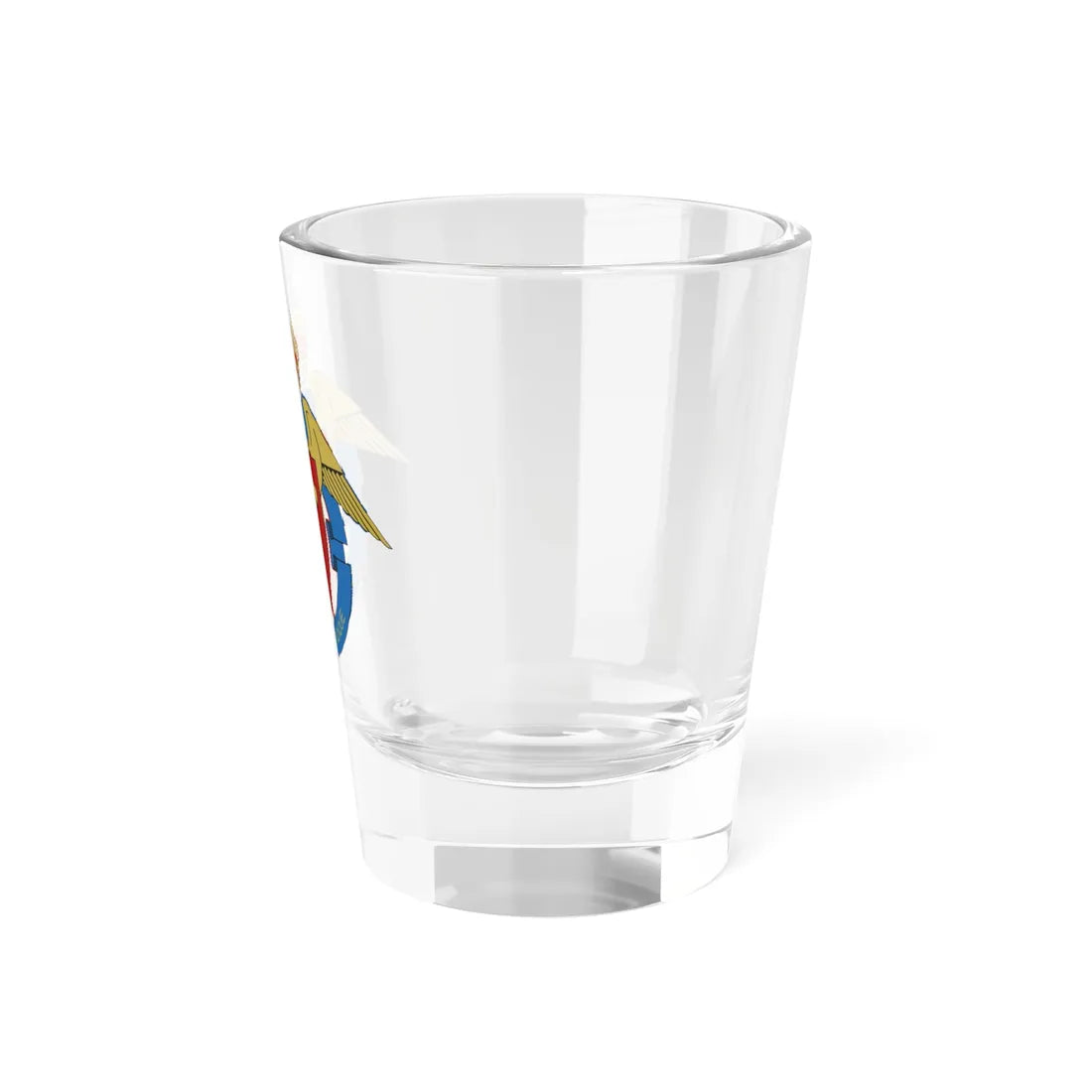 RDAF Air Transport Wing Aalborg (Denmark) (Coat of Arms) Shot Glass 1.5oz - Go Mug Yourself