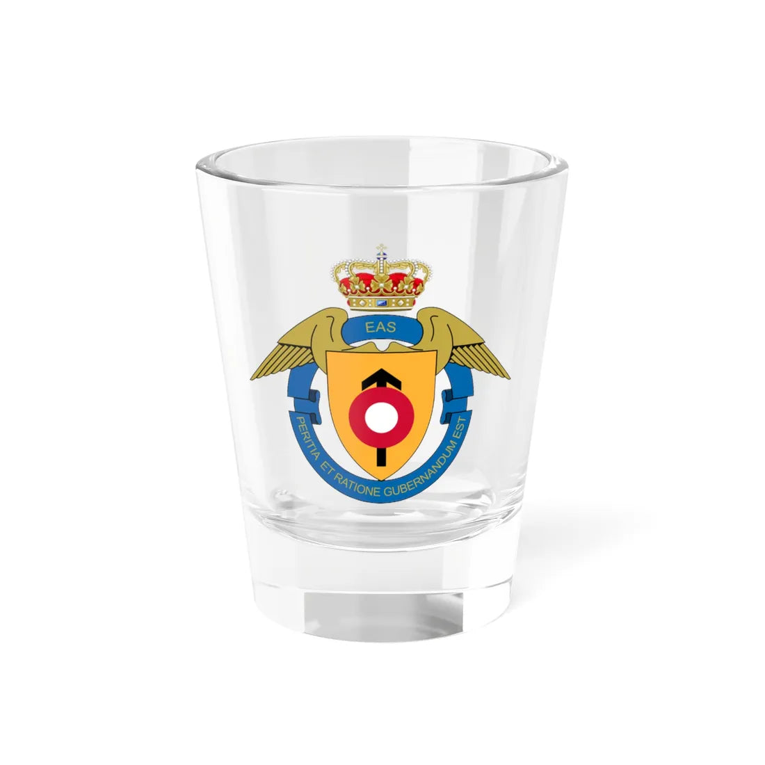 RDAF Expeditionary Air Staff (Denmark) (Coat of Arms) Shot Glass 1.5oz 1.5oz - Go Mug Yourself