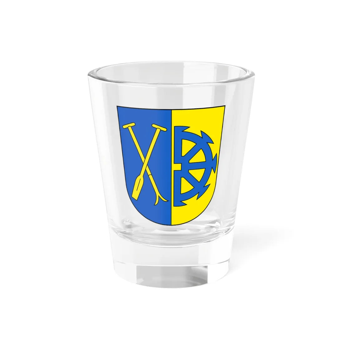 Rüdlingen-blazon (Switzerland) (Coat of Arms) Shot Glass 1.5oz 1.5oz - Go Mug Yourself