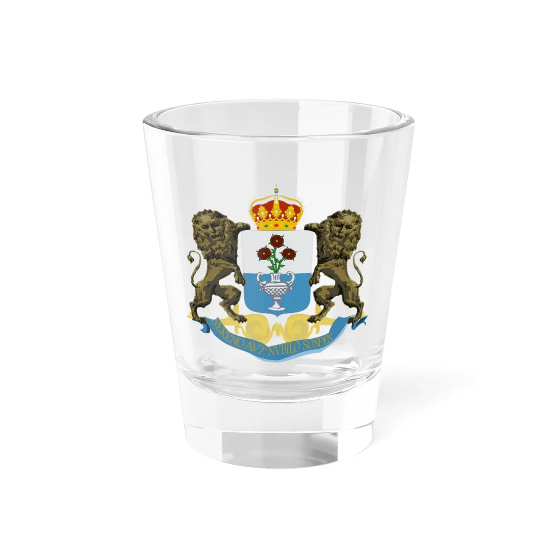 Răducanu Rosettis coat of arms (Algeria) (Coat of Arms) Shot Glass 1.5oz 1.5oz - Go Mug Yourself