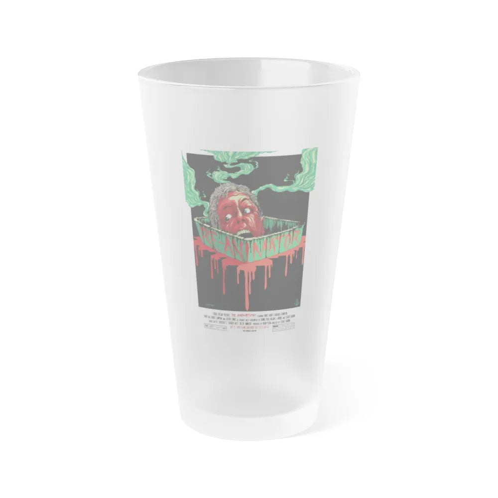 RE-ANIMATOR (ALAMO) 1985 Movie Poster - Frosted Pint Glass 16oz-Go Mug Yourself