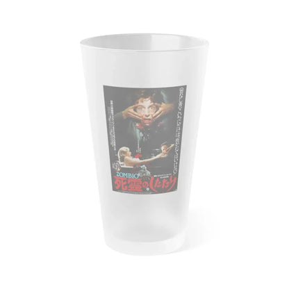 RE-ANIMATOR (ASIAN) 1985 Movie Poster - Frosted Pint Glass 16oz Default Title - Go Mug Yourself