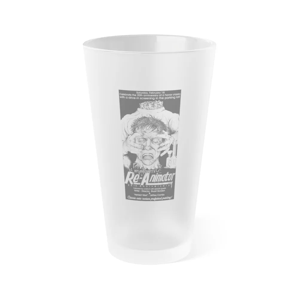 RE-ANIMATOR (SPECIAL SCREENING) 1985 Movie Poster - Frosted Pint Glass 16oz-Go Mug Yourself