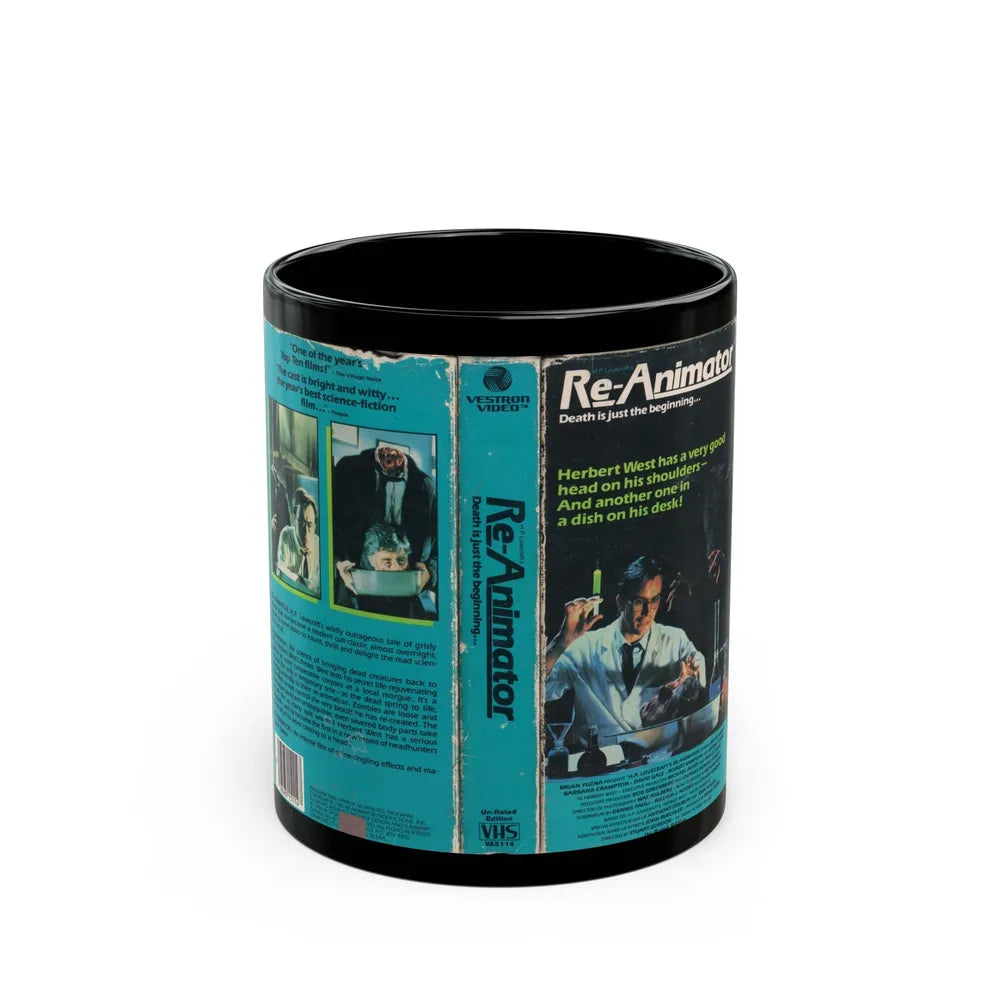 RE ANIMATOR (VHS COVER) - Black Coffee Mug-11oz-Go Mug Yourself