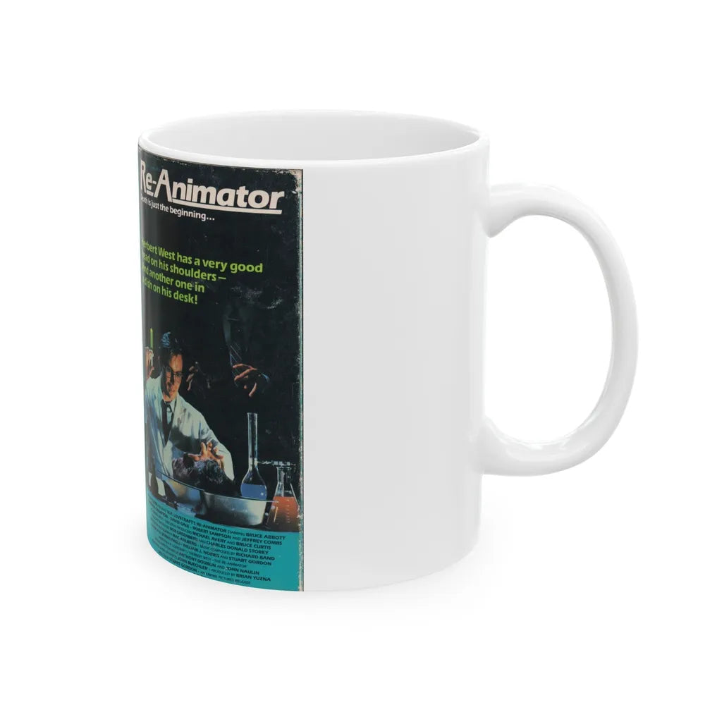 RE ANIMATOR (VHS COVER) - White Coffee Mug-Go Mug Yourself