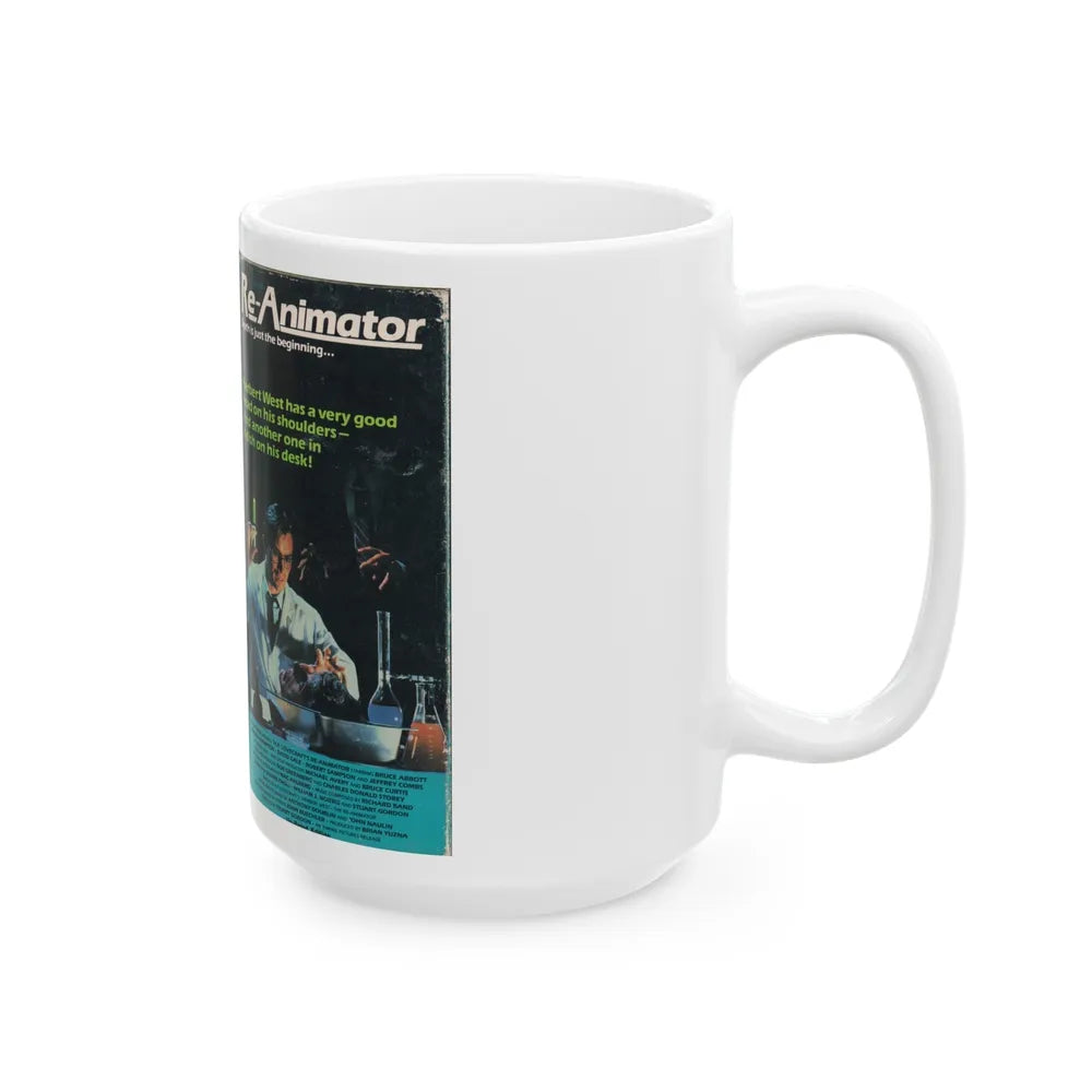 RE ANIMATOR (VHS COVER) - White Coffee Mug-Go Mug Yourself