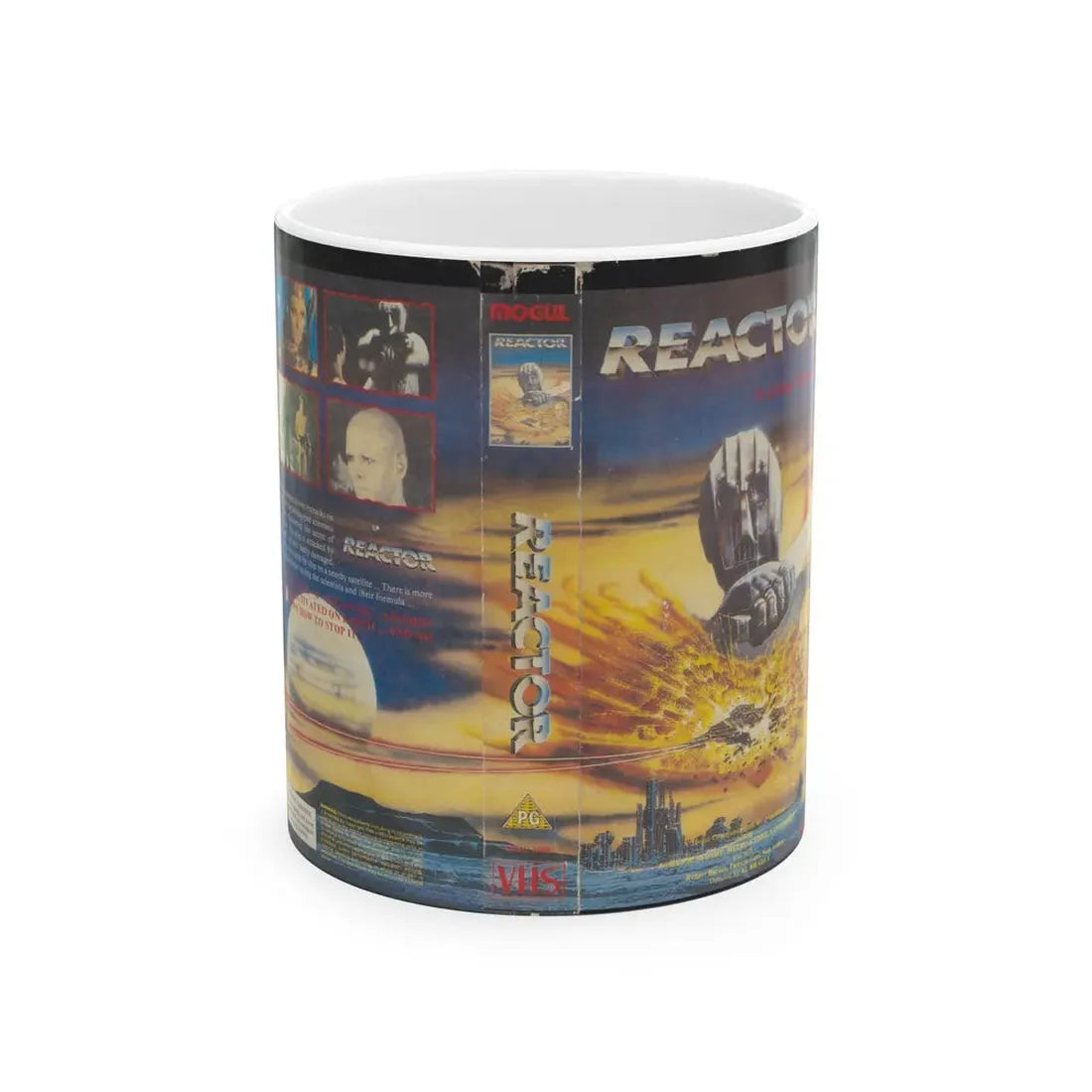 REACTOR (VHS COVER) - White Coffee Mug 11oz - Go Mug Yourself