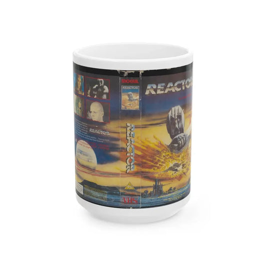 REACTOR (VHS COVER) - White Coffee Mug 15oz - Go Mug Yourself