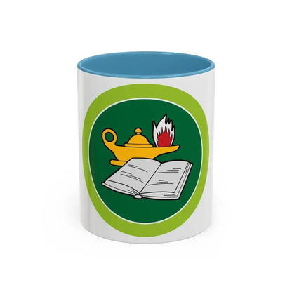 Reading (Boy Scout Merit Badge) Accent Coffee Mug 11oz Light Blue - Go Mug Yourself