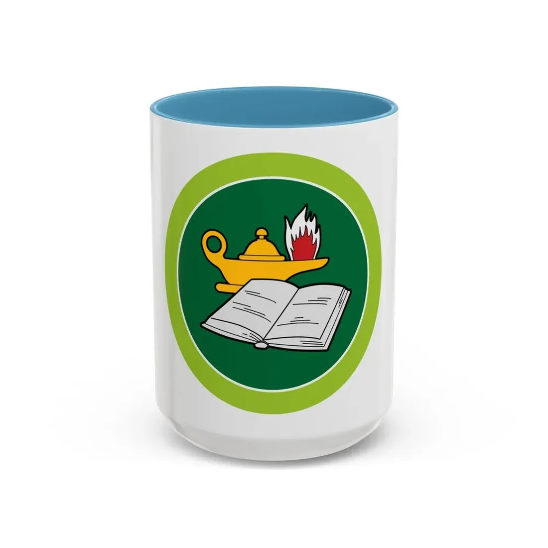 Reading (Boy Scout Merit Badge) Accent Coffee Mug 15oz Light Blue - Go Mug Yourself