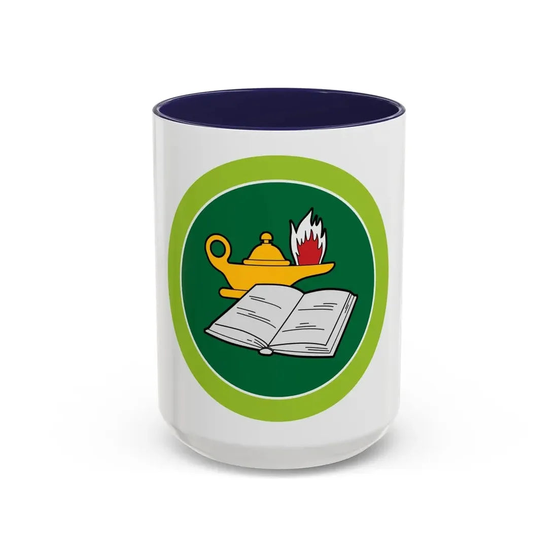 Reading (Boy Scout Merit Badge) Accent Coffee Mug 15oz Navy - Go Mug Yourself