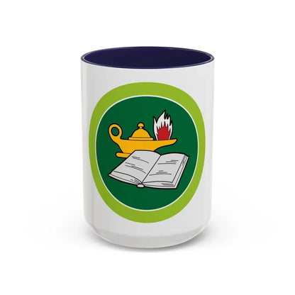 Reading (Boy Scout Merit Badge) Accent Coffee Mug 15oz Navy - Go Mug Yourself