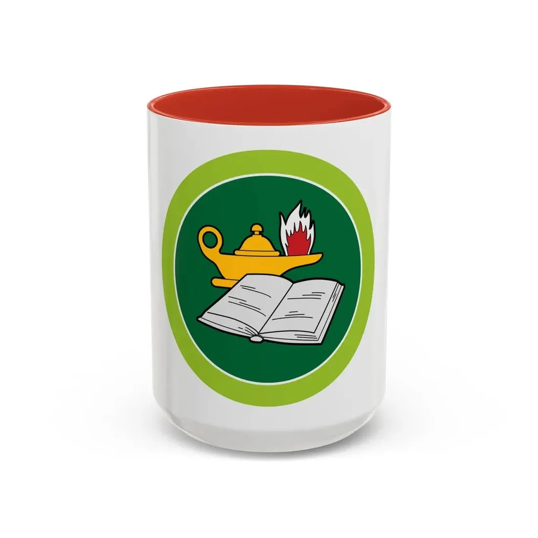 Reading (Boy Scout Merit Badge) Accent Coffee Mug 15oz Red - Go Mug Yourself