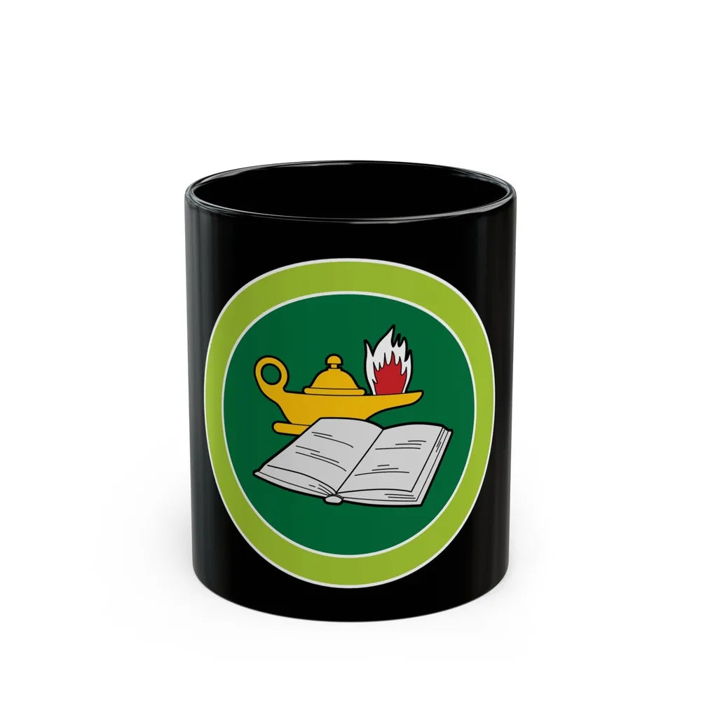 Reading (Boy Scout Merit Badge) Black Coffee Mug-11oz-Go Mug Yourself