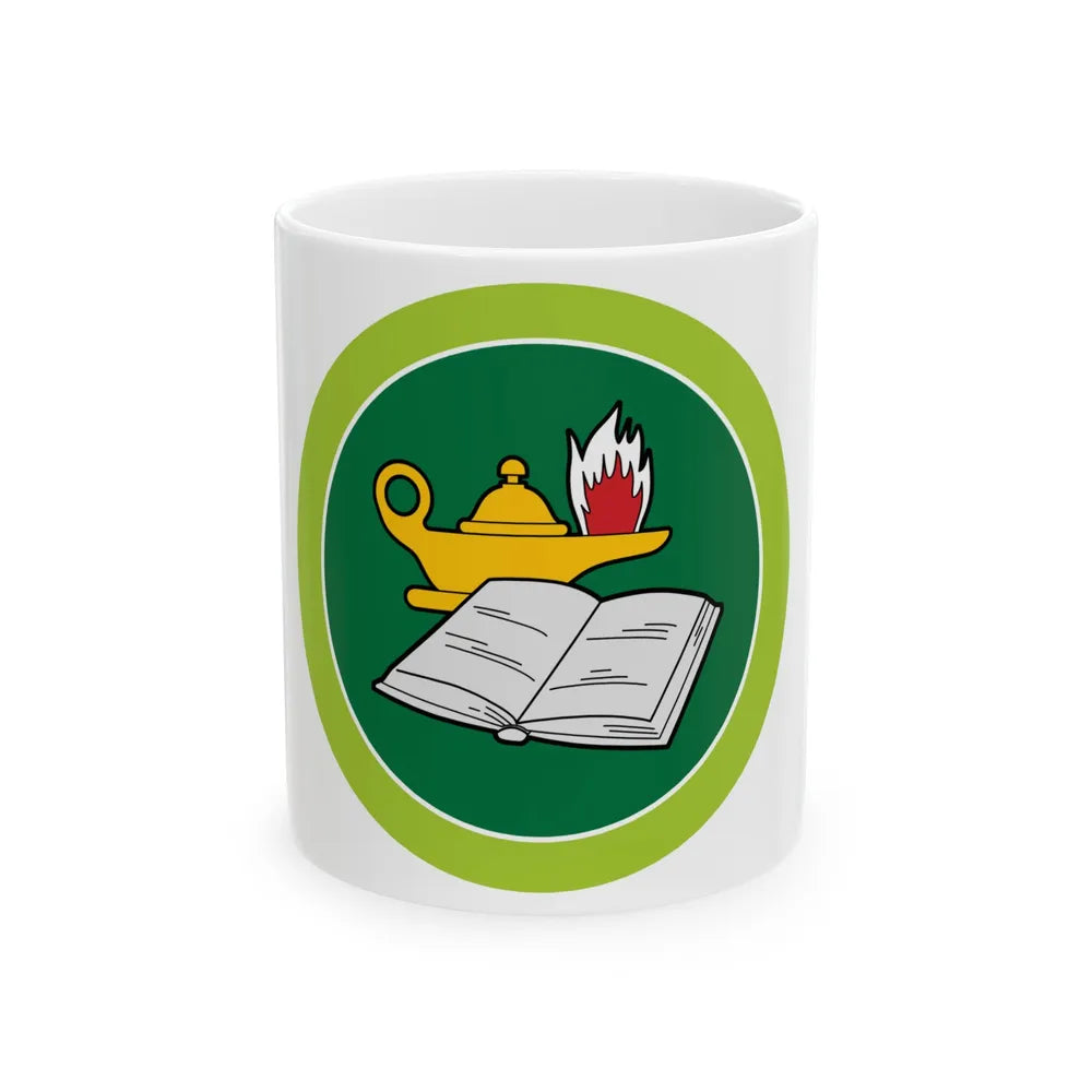 Reading (Boy Scout Merit Badge) White Coffee Mug-11oz-Go Mug Yourself