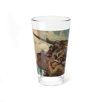 READY! AIM!, Fisher advertisement sketch, 1944 (Magazine Illustration) Pint Glass 16oz-16oz-Go Mug Yourself